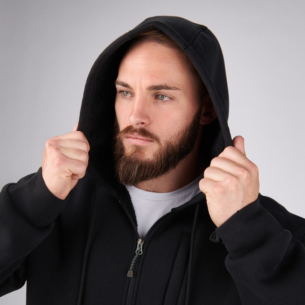 Sierra Designs Angora Hoodie felpa pile uomo Nero M