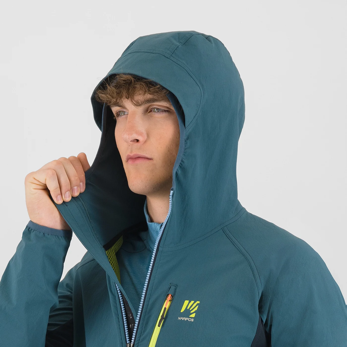 Karpos Parete Evo giacca antivento alpinismo cappuccio