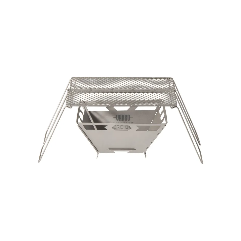 Vargo Fire Box Grill 2.0 griglia titanio pieghevole ultraleggera