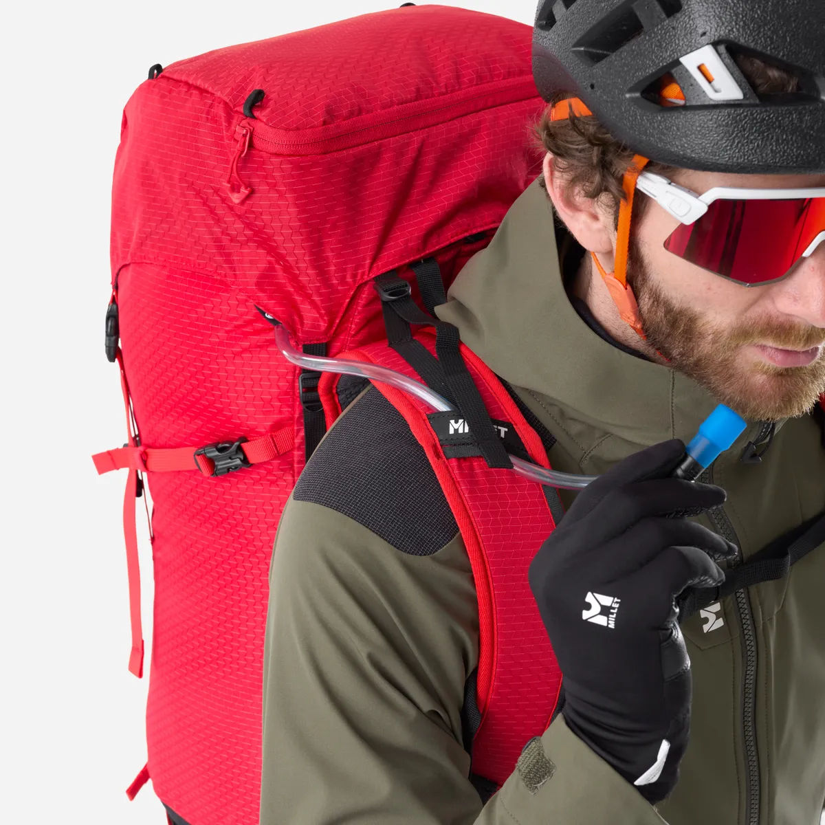 Millet Prolighter zaino rosso 38+10l scialpinismo