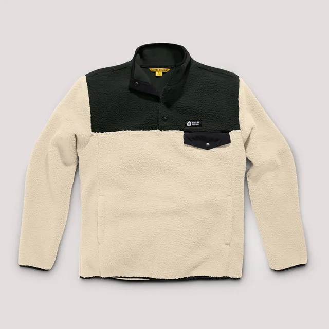 Sierra Designs Hale Snap Pullover pile nero L caldo