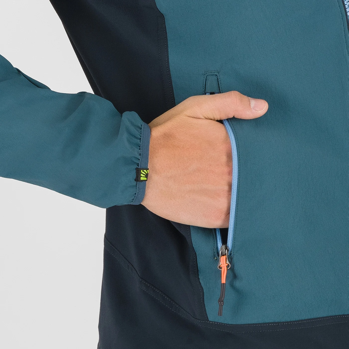 Karpos Parete Evo giacca antivento alpinismo cappuccio
