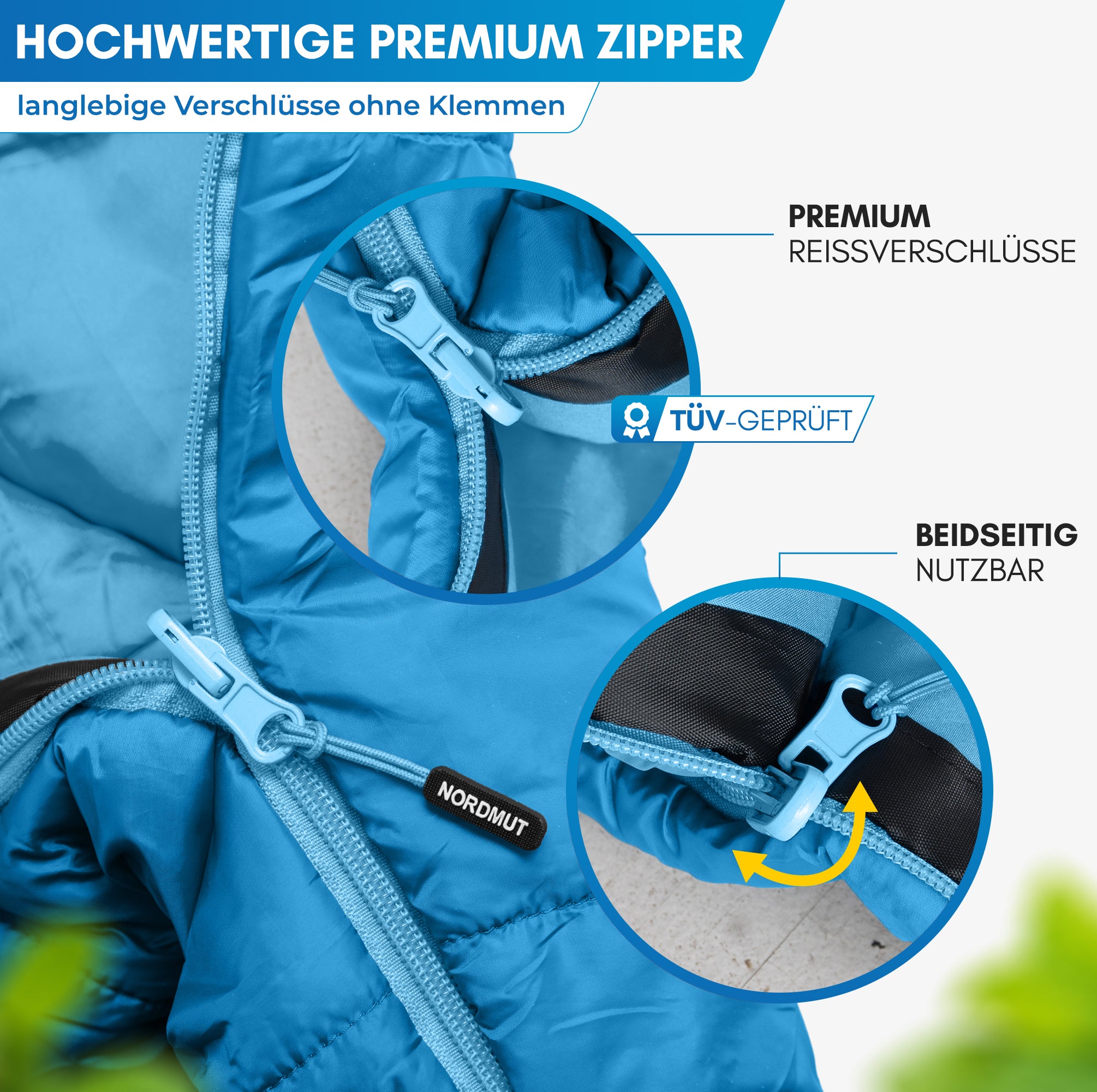 Nordmut Bukke Sacco a Pelo Bambino Blu campeggio tenda