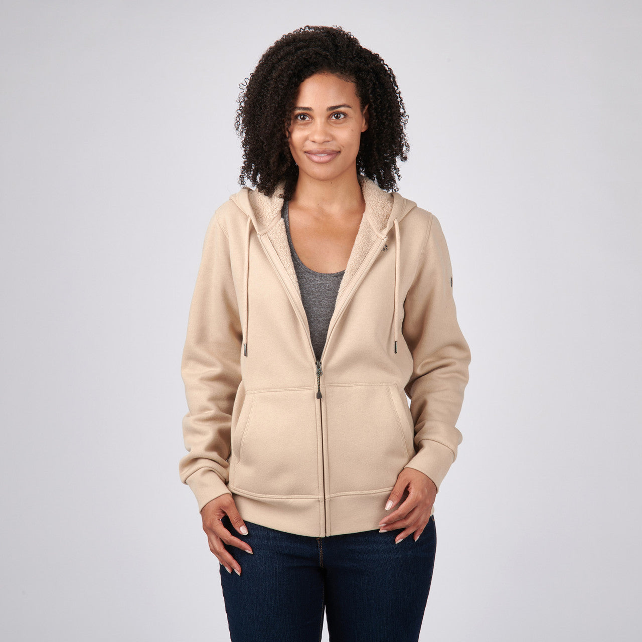 Sierra Designs Angora felpa donna MD Mulberry pile cappuccio