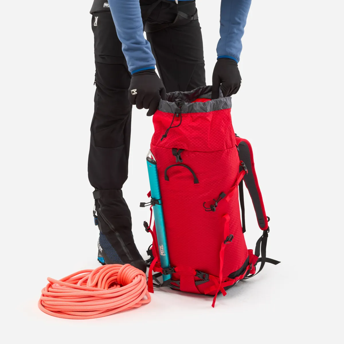 Millet Peuterey 35+10 zaino rosso 35+10 L alpinismo