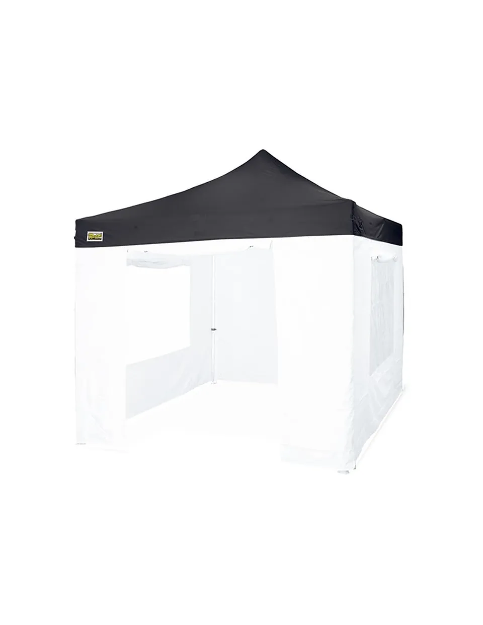 Bertoni Piramide Tetto Gazebo 3x3 Nero PVC 500D