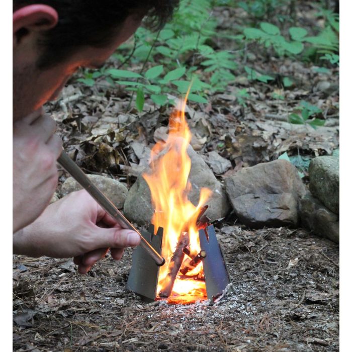 Vargo Ultimate Fire Starter Acciarino con Mantice Titanio