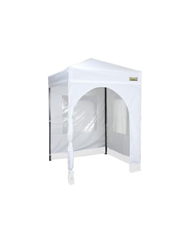 Bertoni Gazebo Rapido 150 Bianco con Laterali Nero PVC
