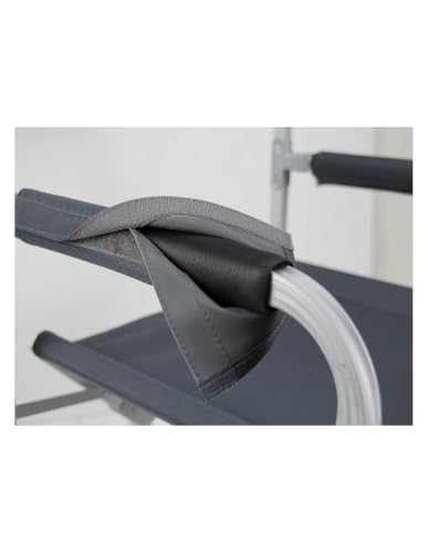 Bertoni Quadra Sedia regista alluminio grigio scuro