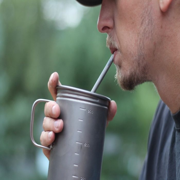 Vargo Titanium Straw cannuccia titanio riutilizzabile