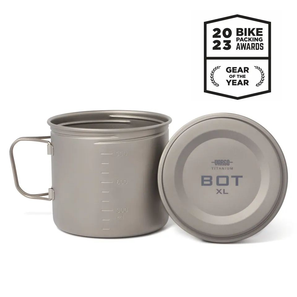 Vargo BOT XL Pentolino Titanio con coperchio