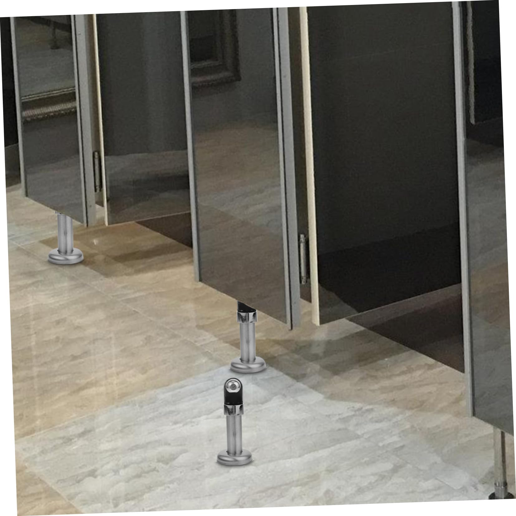 Tokidny Divisorio WC Piedini Supporto Inox 2 Pezzi