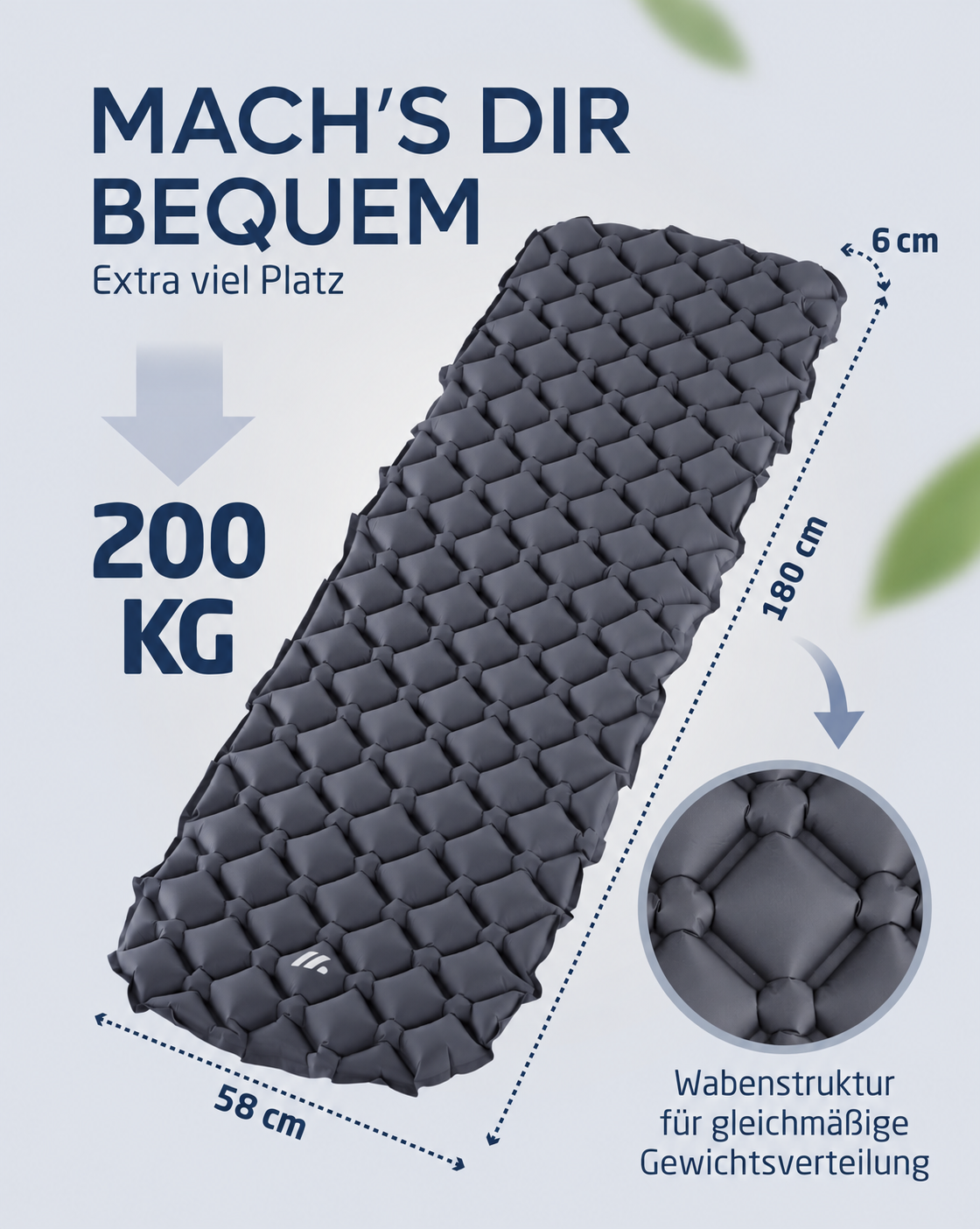 Nordmut Nalti Materassino Ultraleggero Grigio Scuro Tenda