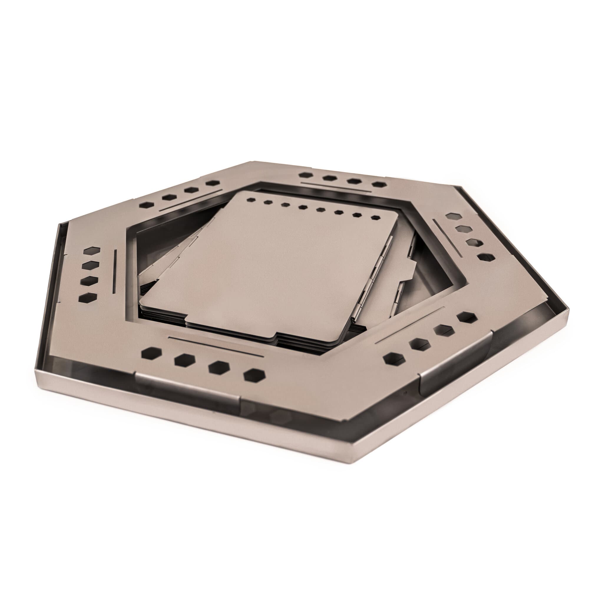 Vargo MegaHex Braciere Campeggio Pieghevole Senza Fumo