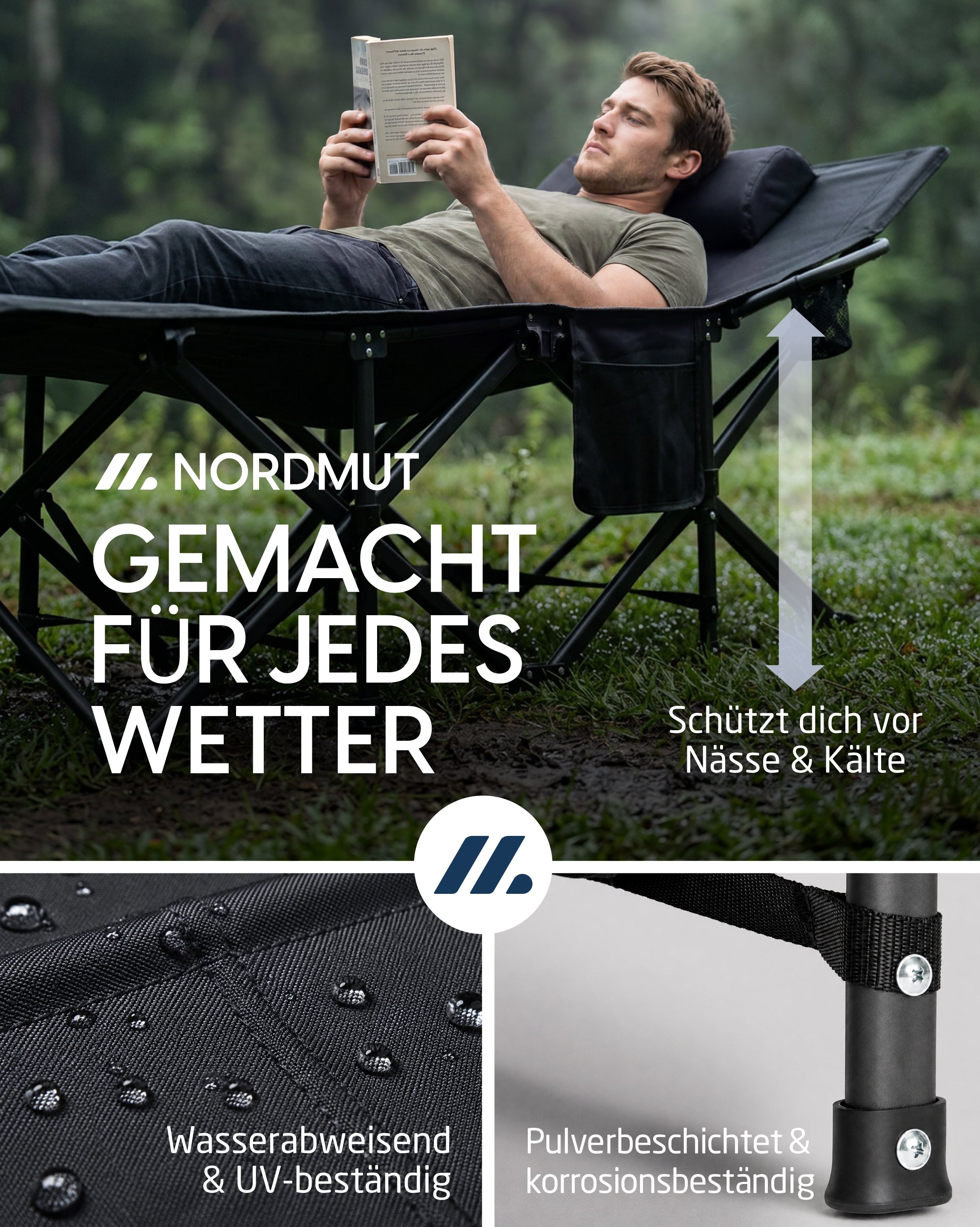 Nordmut Kebne brandina campeggio antracite materassino