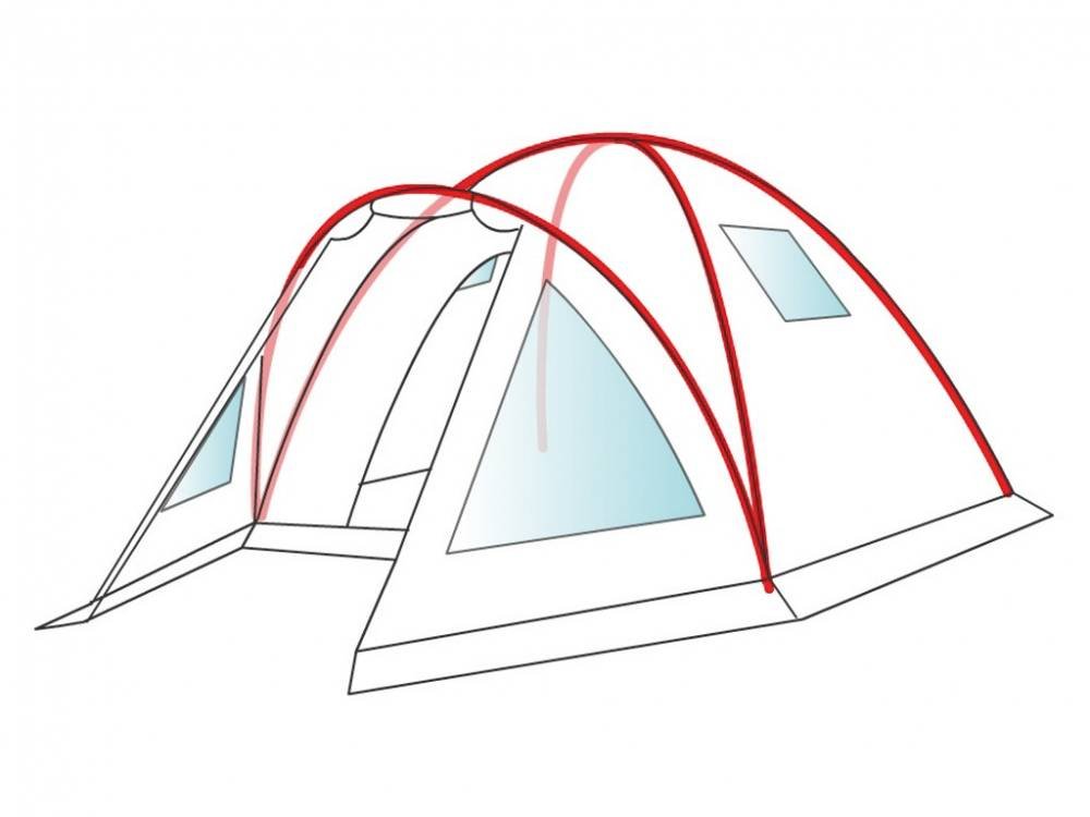 Bertoni Giglio 4 XL VIP tenda igloo 4 posti termoisolante