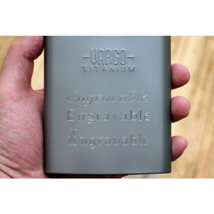 Vargo Titanium Funnel Flask Borraccia Titanio 237 ml Imbuto