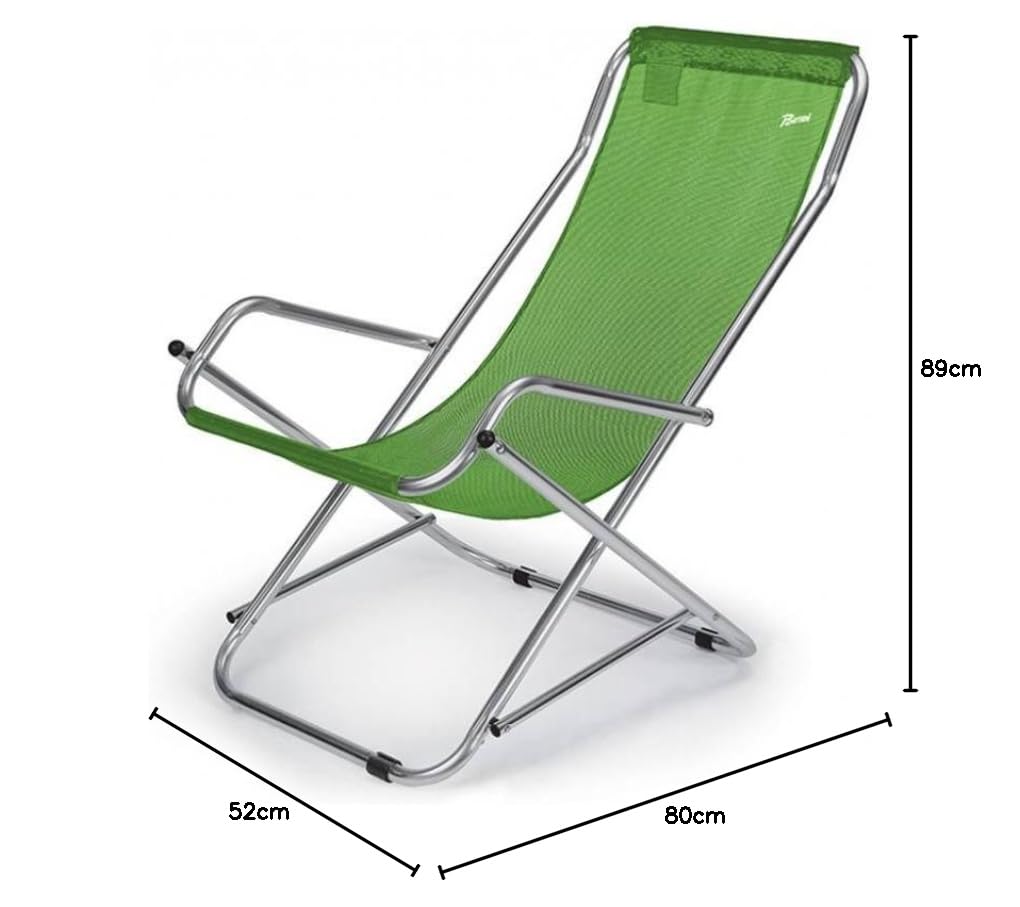 Bertoni Resort Dondolino verde apple textilene pieghevole