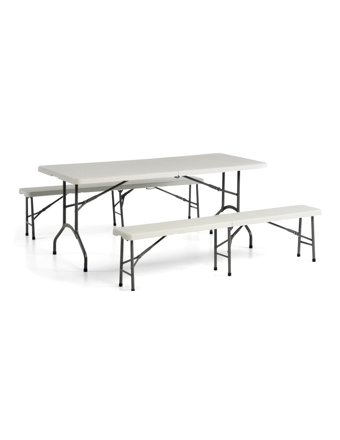 Bertoni tavolo catering pieghevole 183x76x74 cm HD polietilene