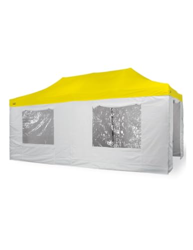 Bertoni Piramide tetto gazebo 3x4,5 giallo impermeabile PVC