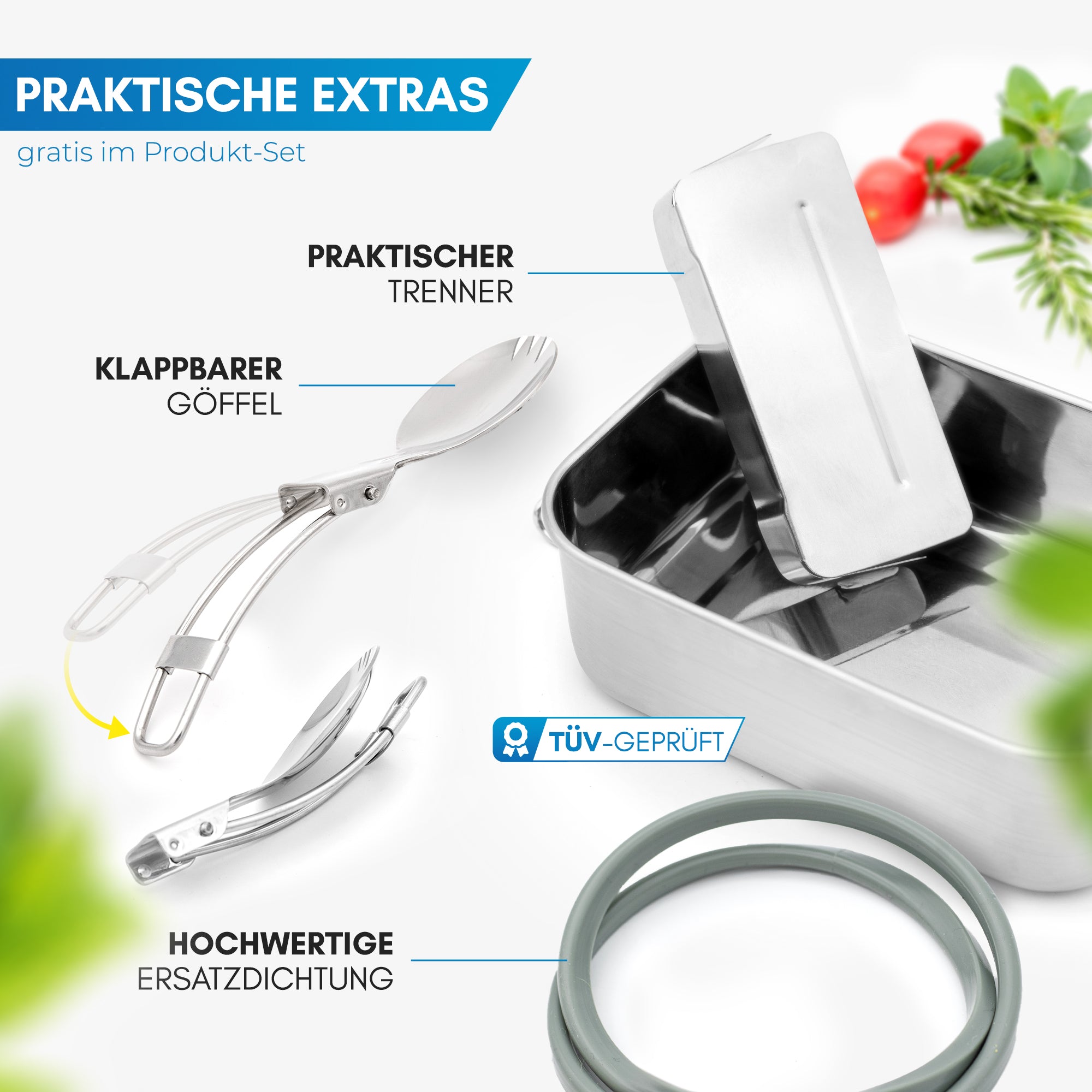 Nordmut Flekke Portapranzo Acciaio 800 ml Inox
