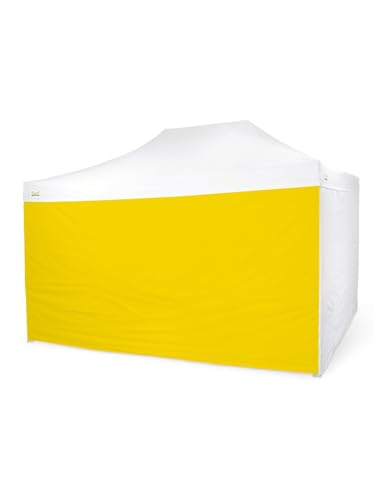 Bertoni Piramide Laterale Gazebo Giallo 4,5 m Impermeabile