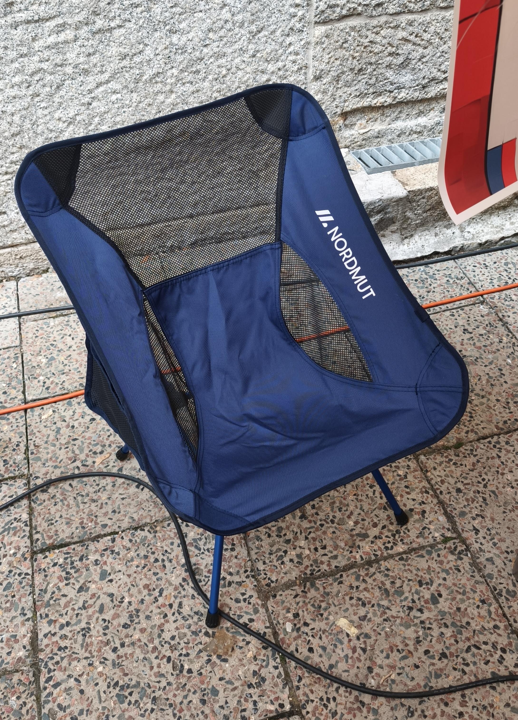 Nordmut Allakas sedia campeggio ultraleggera nero 1 pezzo
