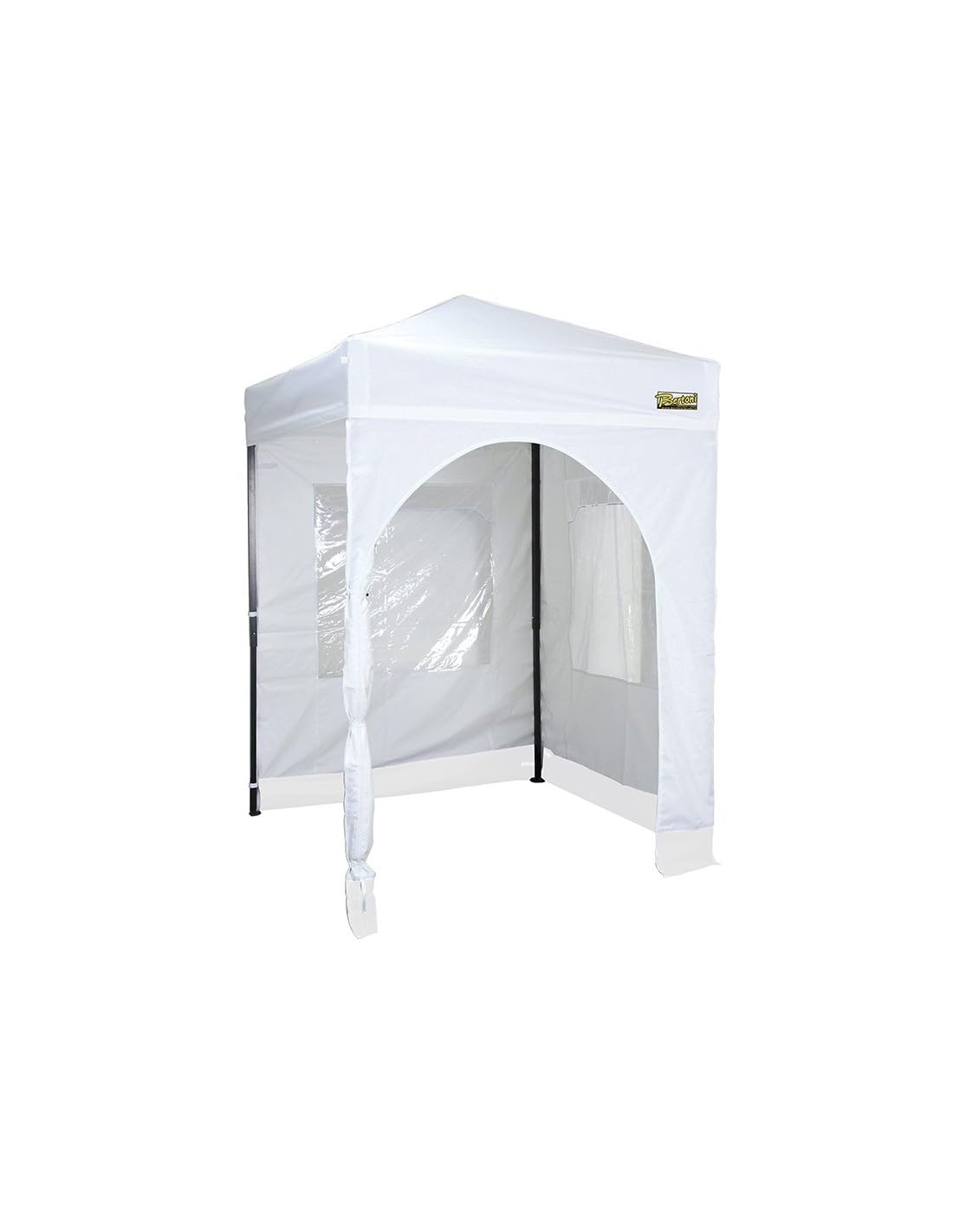 Bertoni Gazebo Rapido 150 Bianco con Laterali Nero PVC